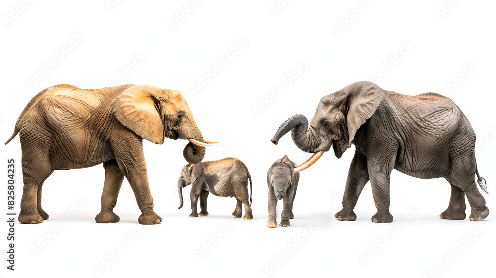 Fototapeta premium Big five games isolated on a white background, generative Ai