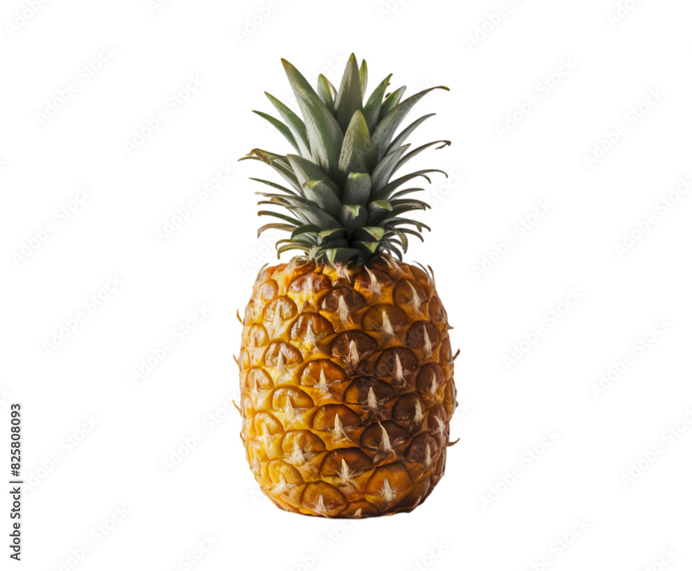 Pineapples isolated transparent background and Sliced ananas pineapple with drops of juice falling. Ai generative. Pineapples isolated transparent background and Sliced ananas pineapple with drops of juice falling. Ai generative.