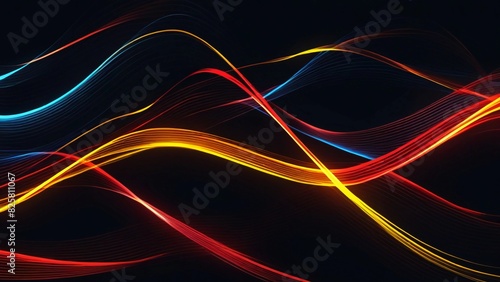 background banner lines full of color