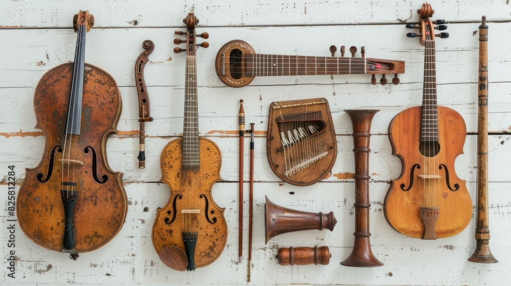 Fototapeta premium Set of musical instrument