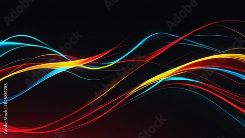 background banner lines full of color