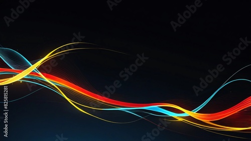 background banner lines full of color