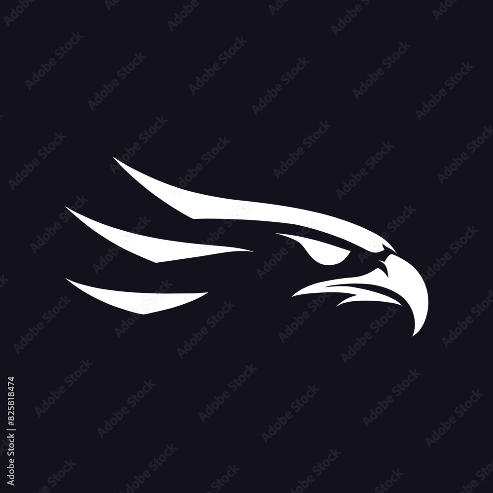 Eagle head for logo design or tattoos