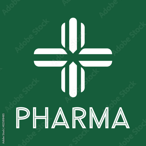 Obraz na płótnie Logo design for Pharma w salonie