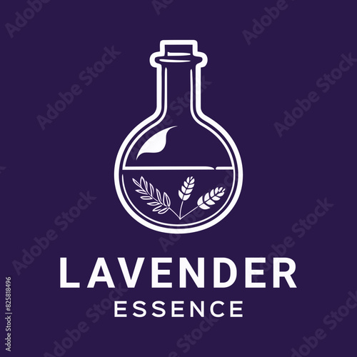 Obraz na płótnie Lavender essence for logo design w salonie