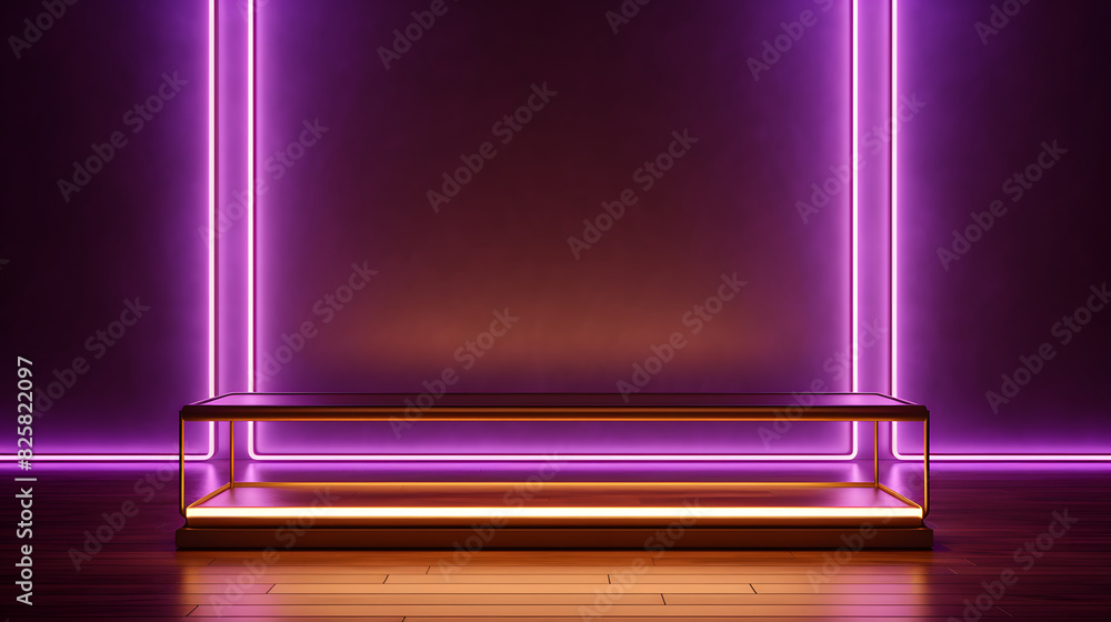 Digital neon light geometry booth e-commerce graphics poster background Digital neon light geometry booth e-commerce graphics poster background