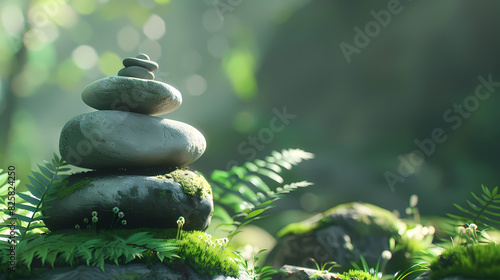 A pile of stones balancing each other