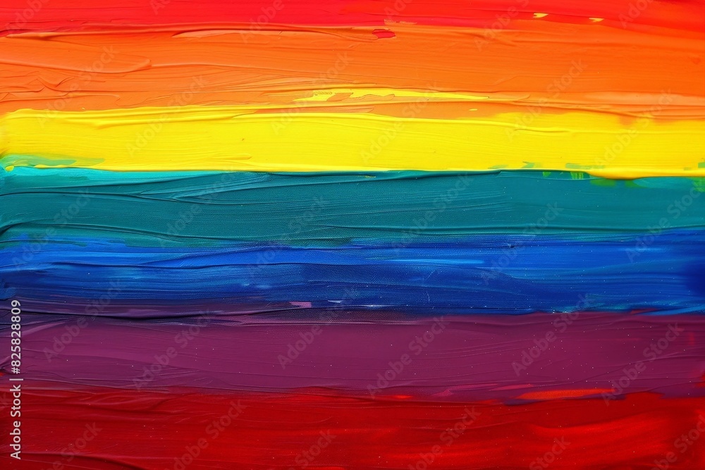 Vibrant rainbow abstract painting Vibrant rainbow abstract painting