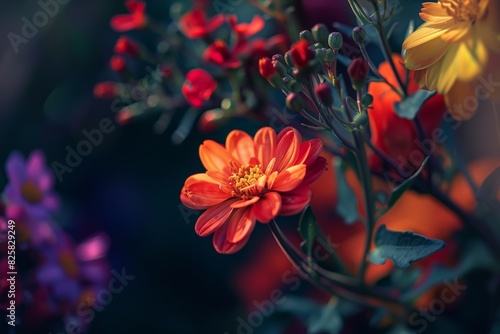 Vibrant autumn flower bouquet © Balaraw