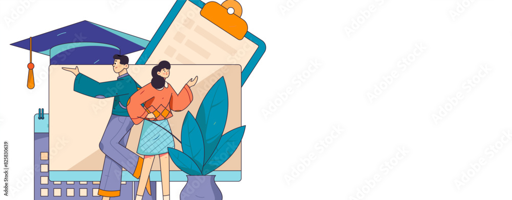Education and learning people flat vector concept hand drawn illustration
Education and learning people flat vector concept hand drawn illustration