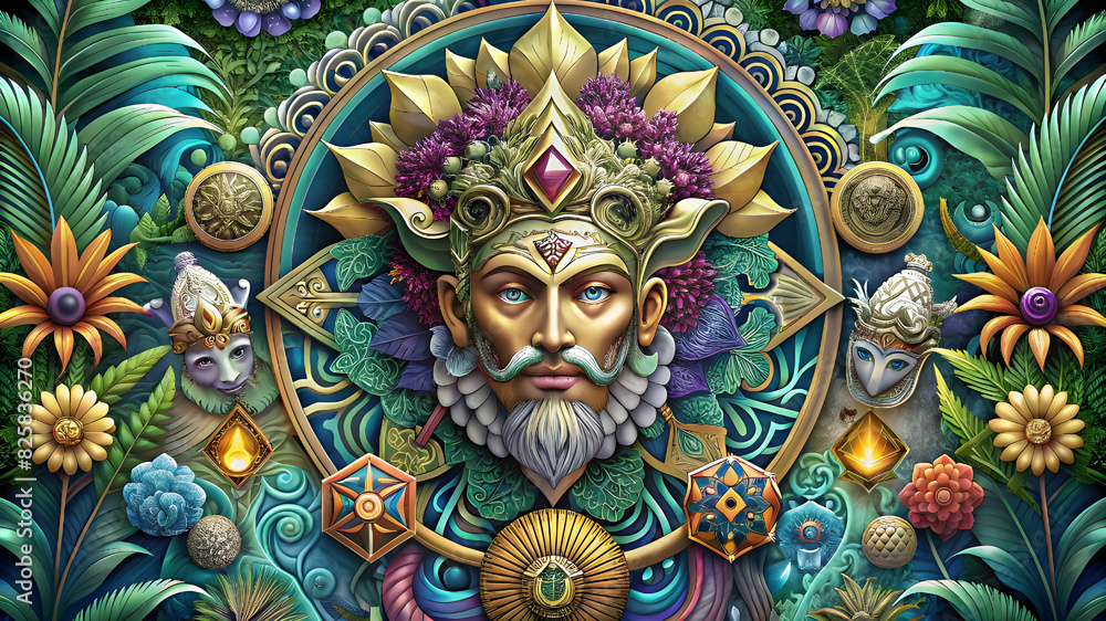 Arabesque Style Background Design Luxury Royal Floral Ornamental Mandala in Dynamic Colors. Arabesque Style Background Design Luxury Royal Floral Ornamental Mandala in Dynamic Colors.