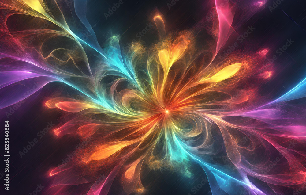 Abstract Wallpaper Background with Colorful Smoke, Abstract enigmatic fantastic beautiful decorative fractal background Generative AI
Abstract Wallpaper Background with Colorful Smoke, Abstract enigmatic fantastic beautiful decorative fractal background Generative AI