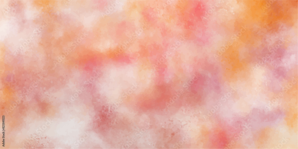 watercolor paint background design with colorful. digital painted watercolor pink and light red abstract canvas aquarelle background. orange watercolor textures backgrounds and web banners design.