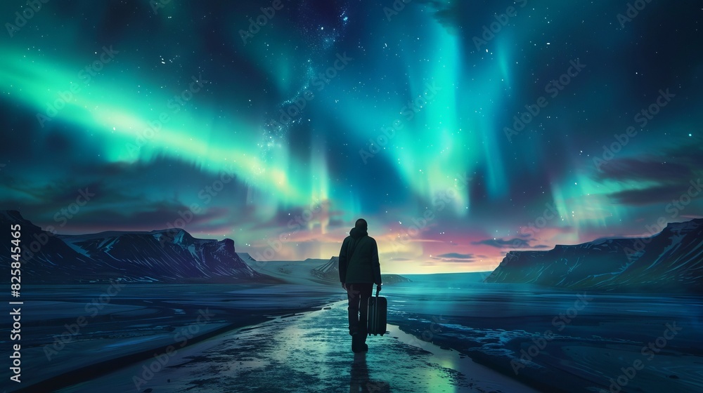 Fototapeta premium Inspirational concept of journey
