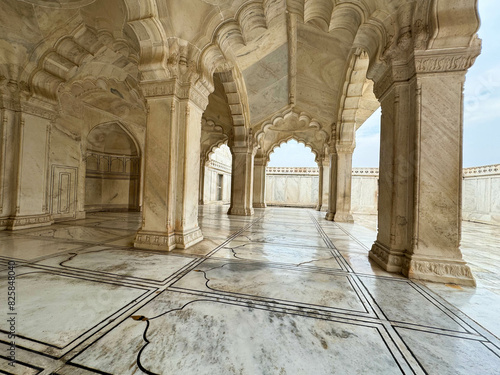 Marble Marvels - Exploring the Timeless Beauty and Architectural Grandeur of Diwan-i-Khas (Hall of Private Audience) in Agra Fort, Agra, India photo