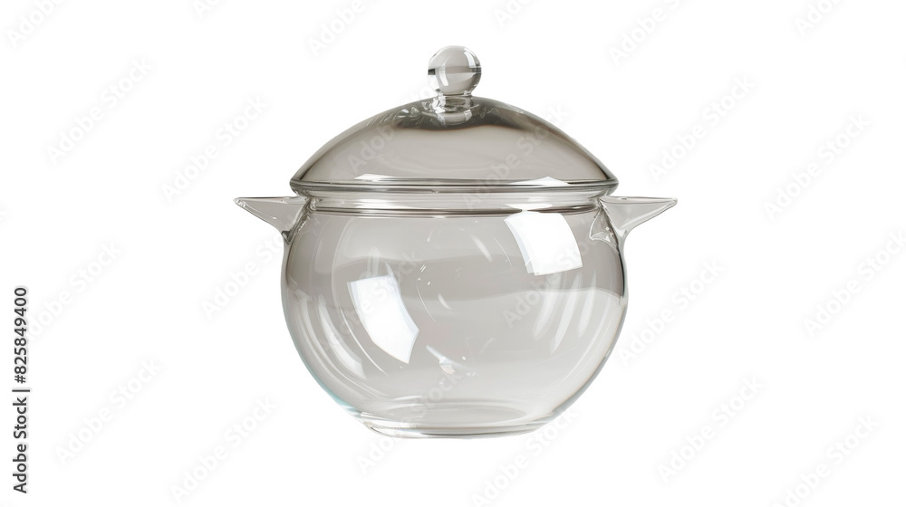 A glass jar with a lid placed on a plain white surface A glass jar with a lid placed on a plain white surface