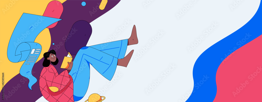 Education and learning people flat vector concept hand drawn illustration
Education and learning people flat vector concept hand drawn illustration