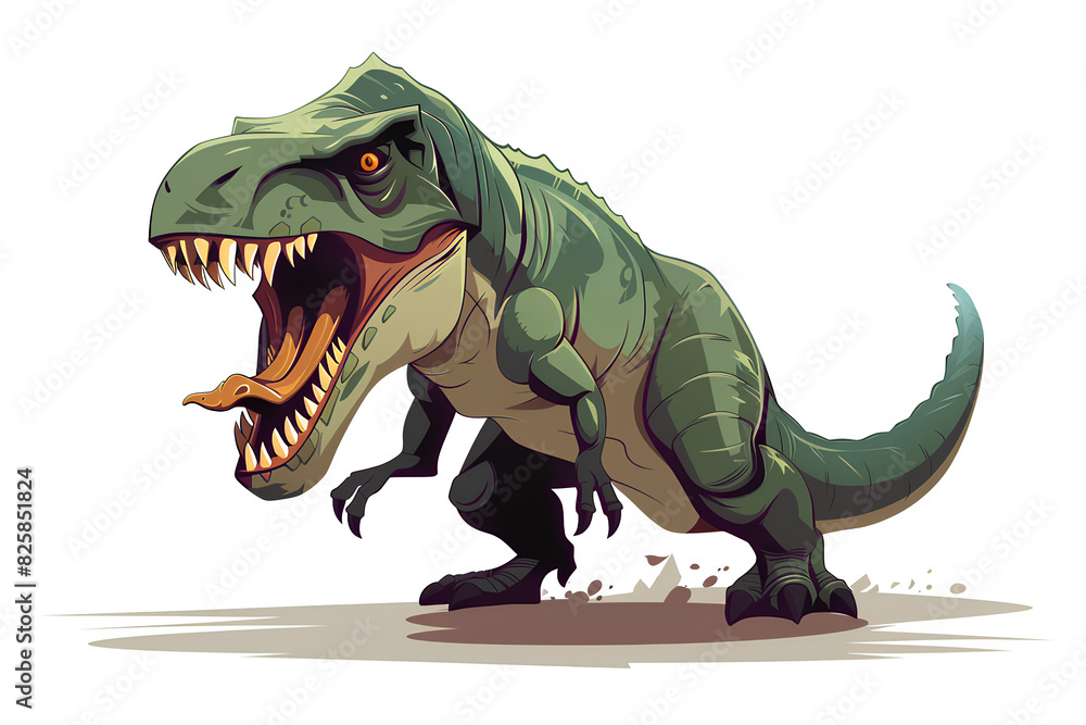 Obraz premium scary dinosaur vector