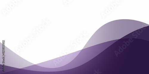 Abstract purple business card design. modern wavy theme