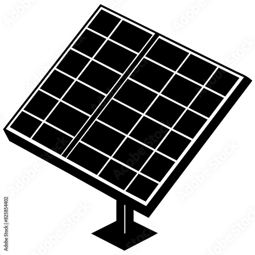 Solar panel vector art illustration
