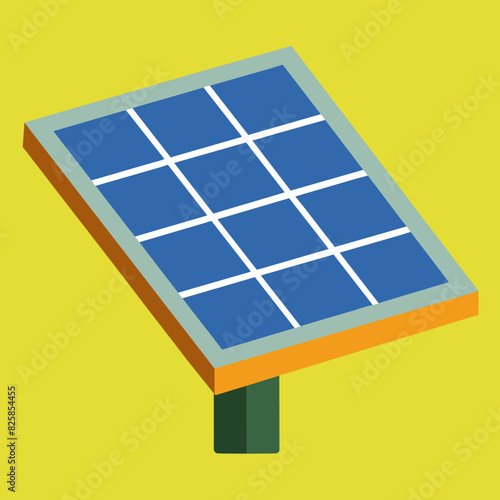 Solar panel vector art illustration