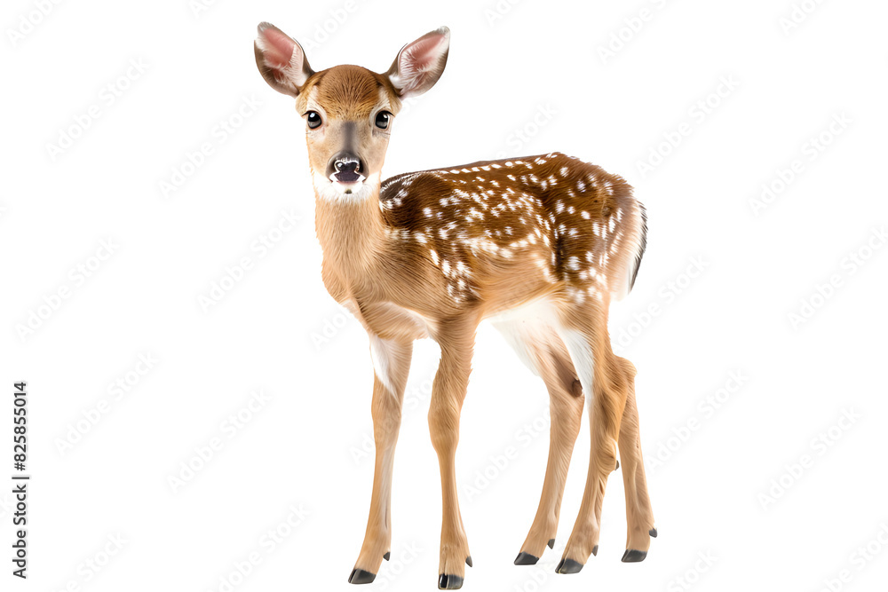 Little deer wildlife standing animal, transparent background, png Little deer wildlife standing animal, transparent background, png