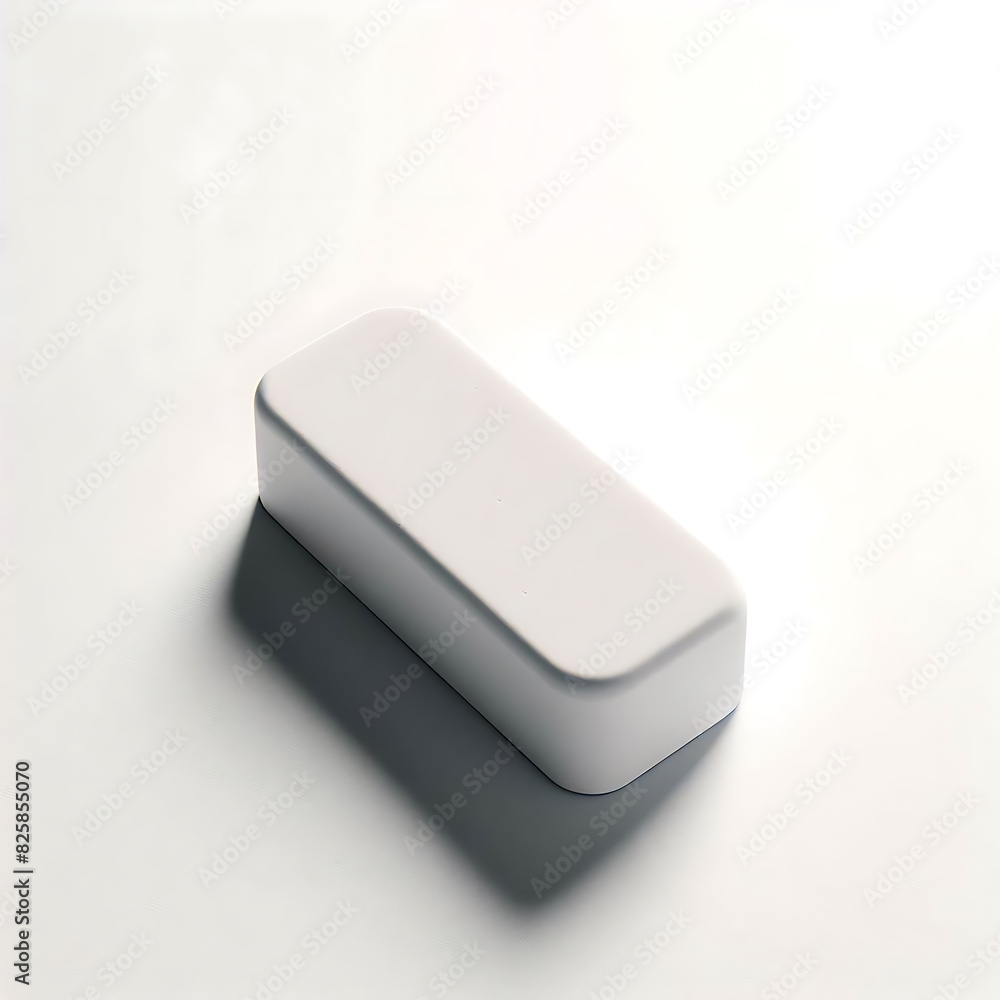 White eraser on white background White eraser on white background