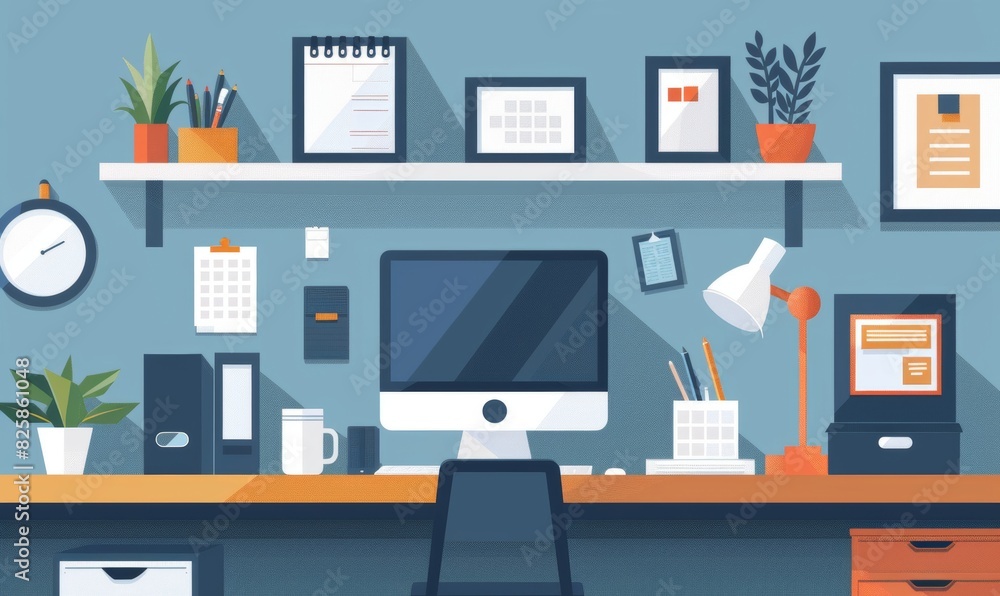 Professional Organizing Workspace at Start of Day
Professional Organizing Workspace at Start of Day