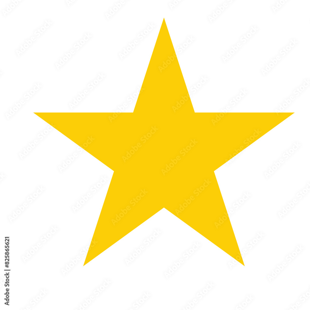 Obraz premium Yellow star vector