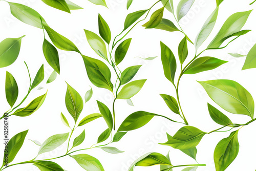 A green leafy plant with a white background.