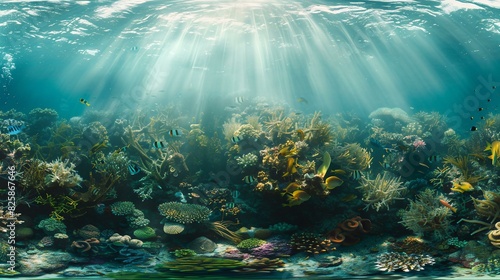 Wallpaper Mural Immersive underwater tropical reef Torontodigital.ca