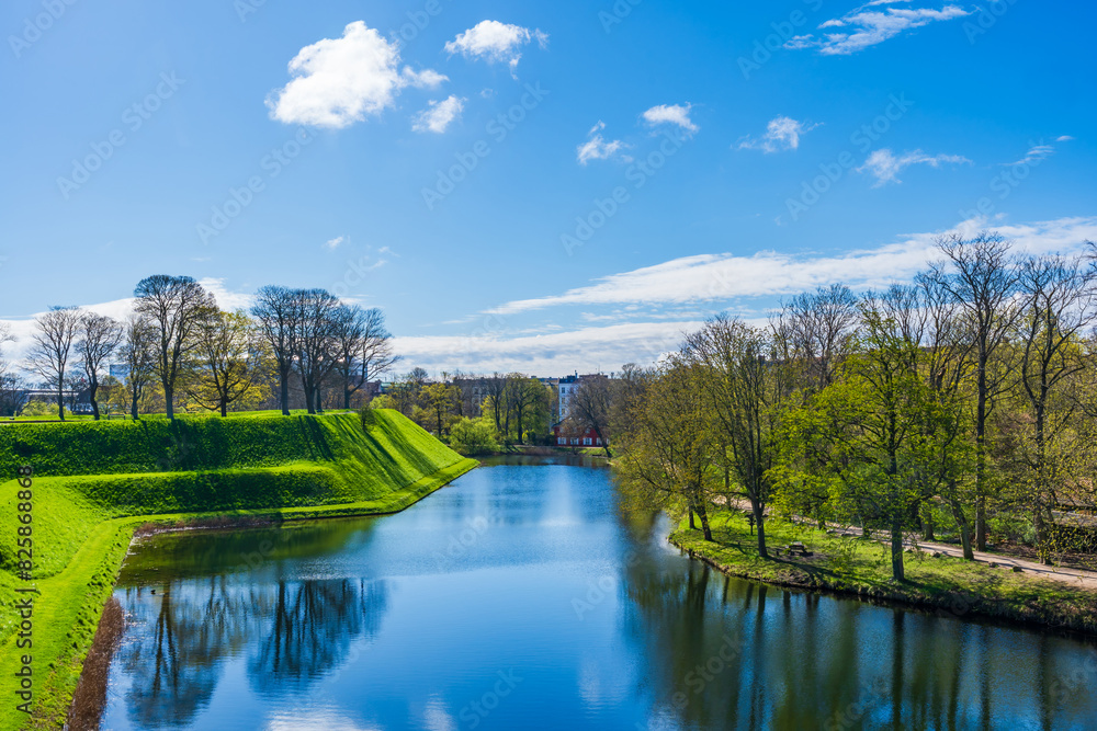 Fototapeta premium Kastellet Moat in Copenhagen, Denmark