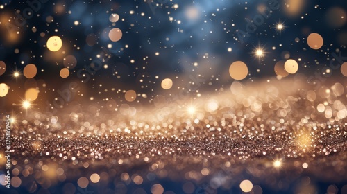 a glitter texture background with sparkling details for a glamorous and festive touch photo