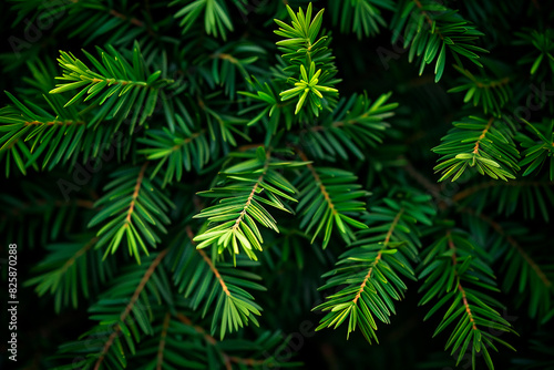 A close up of green leaves on a tree