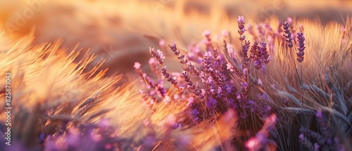 Close-up lavender field picture