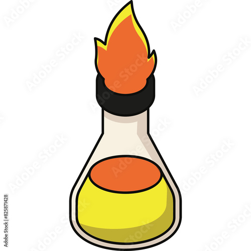 Burning Beaker Sticker