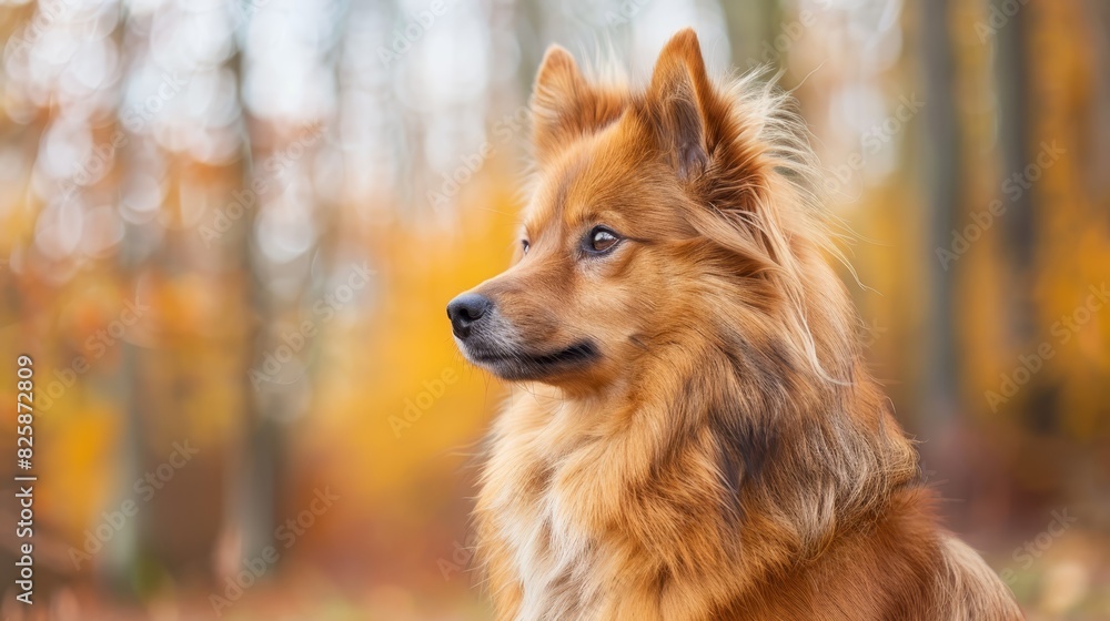 Dog in foreground blurred, trees and grass slightly out-of-focus behind Dog in foreground blurred, trees and grass slightly out-of-focus behind