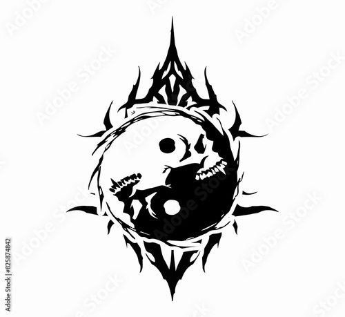 Yin yang vector image
