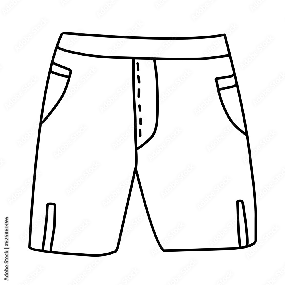 men's shorts line icon men's shorts line icon