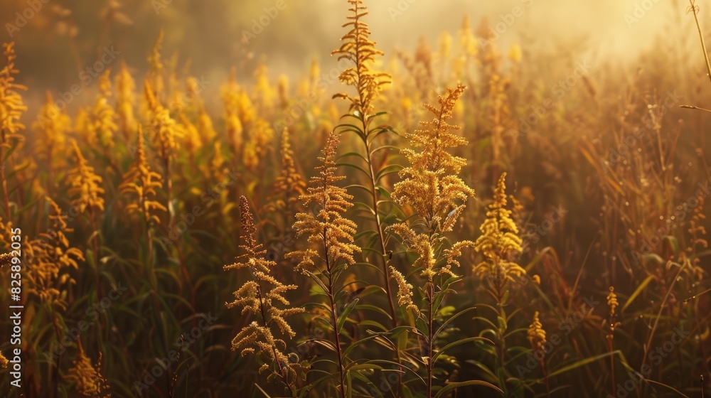 Solidago Altissima s Autumn Wildflowers Solidago Altissima s Autumn Wildflowers