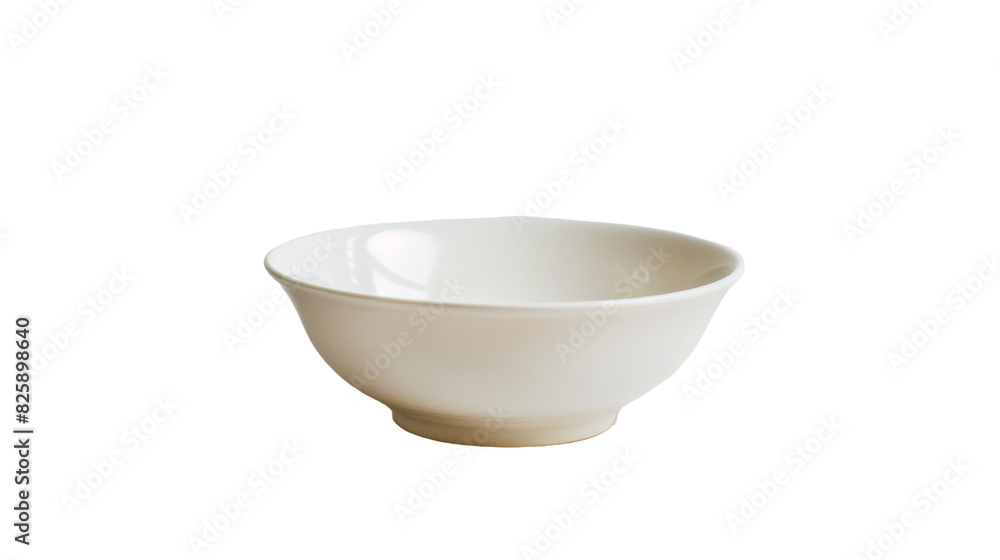 A white bowl placed on a plain white surface A white bowl placed on a plain white surface