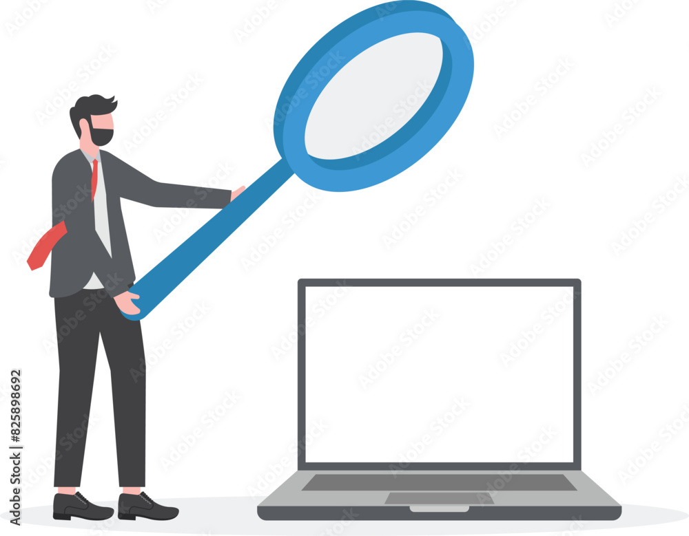 Businessman searching for information on the Internet. search concept
Businessman searching for information on the Internet. search concept