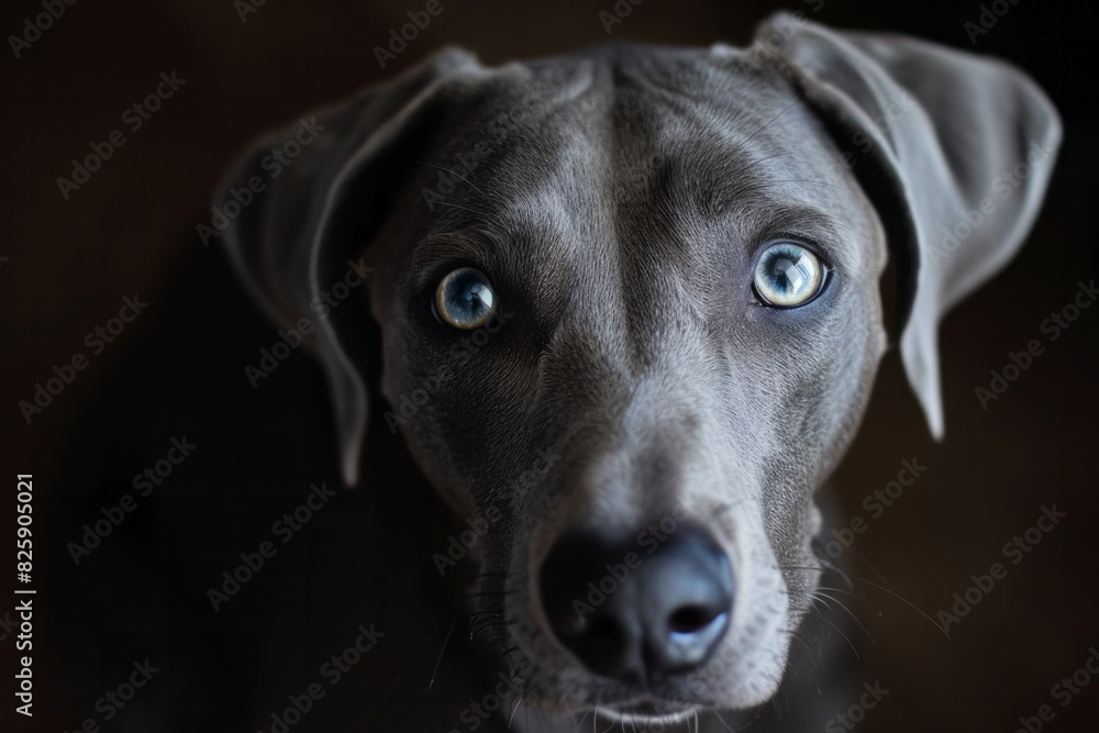 custom made wallpaper toronto digitalA detailed view of a dog with piercing blue eyes