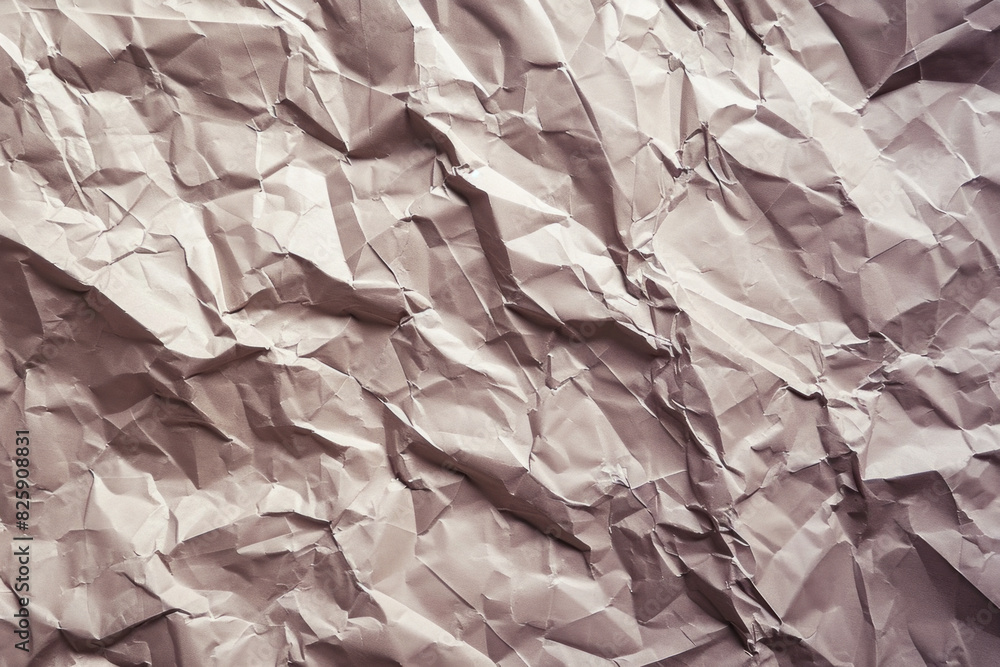 Detailed view of a crumpled paper showing creases and folds Detailed view of a crumpled paper showing creases and folds