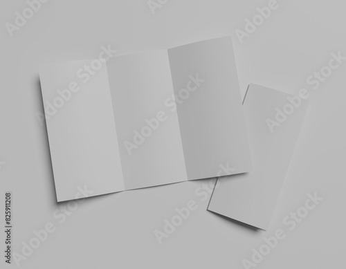 blank sheets brochure trifold