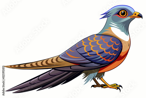 Fotografia A beautiful cuckoo bird vector image artwork illustration