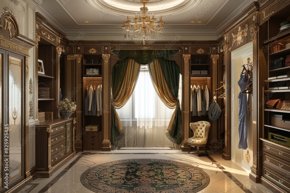 Obraz premium Classical Wardrobe Interior