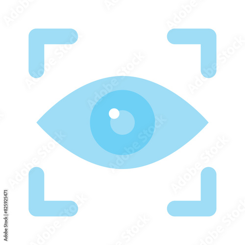 Iris recognition vector design in editale style