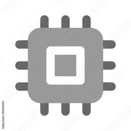 Download this icon of ai processor, microprocessor vector