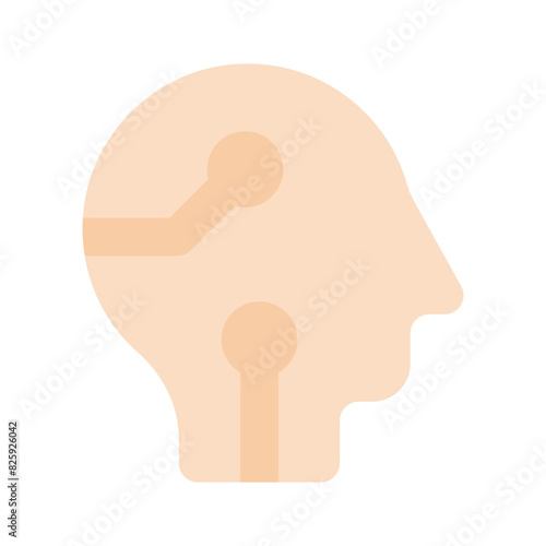 Machine learning process, concept icon of cybernetics